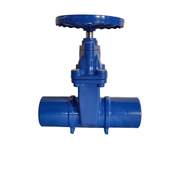 resilient seated gate valve with spigot ends iron gland AWWA C5150