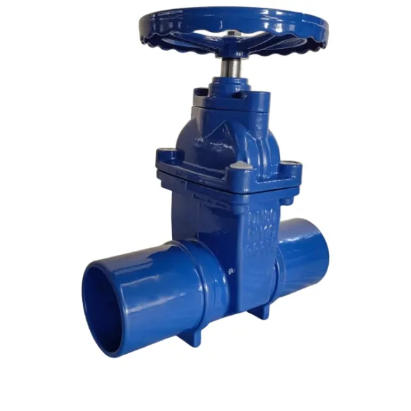 resilient seated gate valve with spigot ends iron gland AWWA C5150